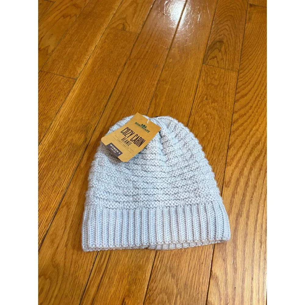 New bundle 2 Northeast Outfitters winter hat Cabin Beanie Blue Charcoal  Fleeced